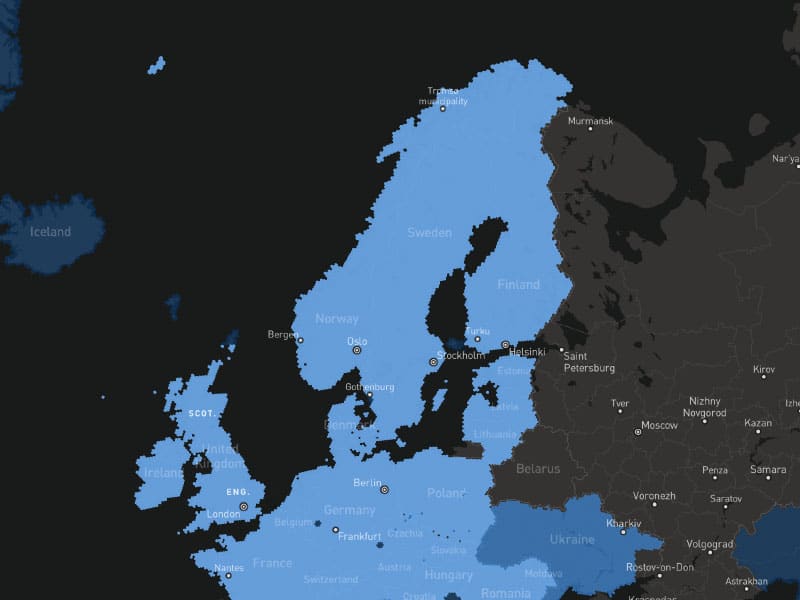 Starlink karta Sverige